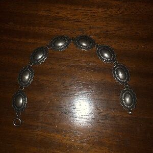 Western Concho Silver Bracelet - 718 $35 or $30 w/offer